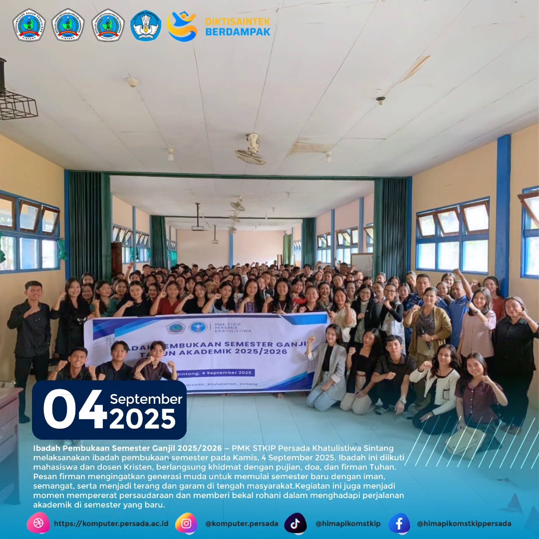 Kamis, 4 September 2025 — ibadah Pembukaan Semester Ganjil 2025/2026 ✨